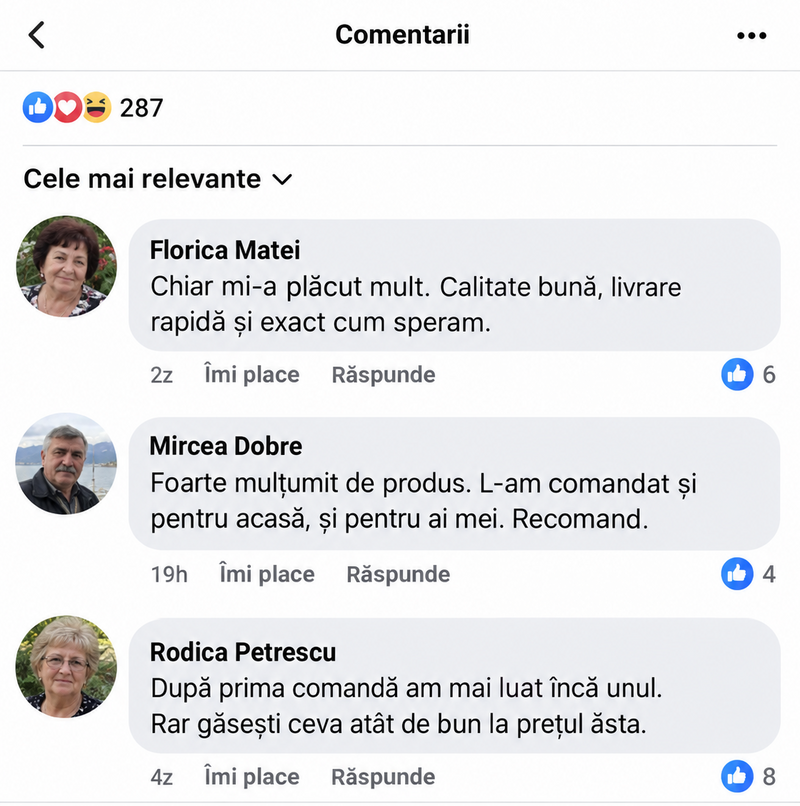 Comentarii ale clienților