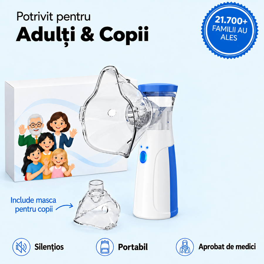 Aparat Aerosoli pentru Adulți și Copii
